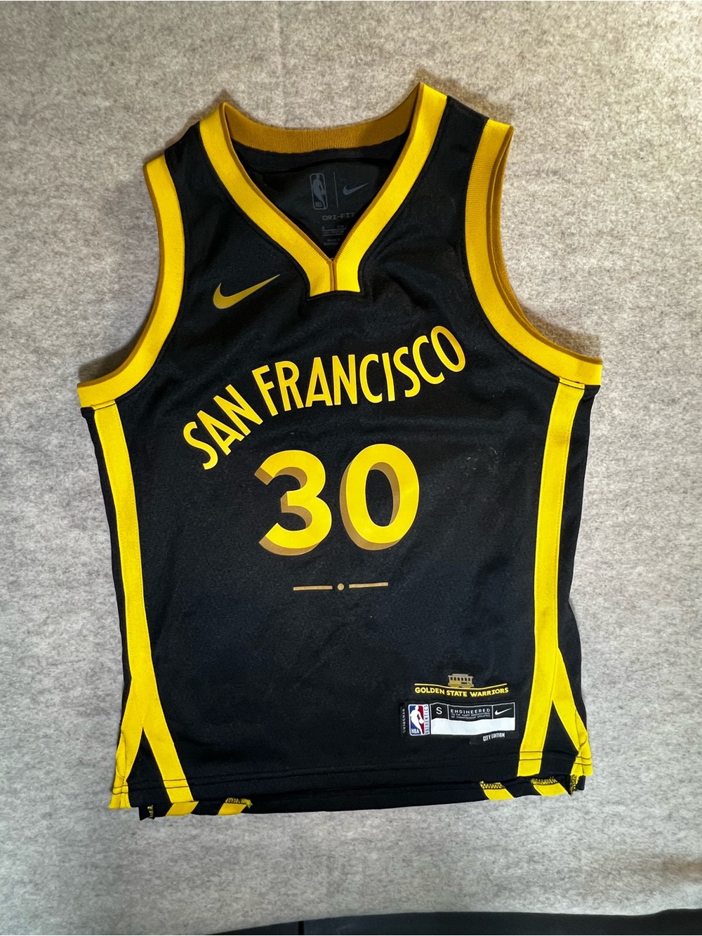 Boys Nike DRI- FIT Stephen Curry City Edition Jersey